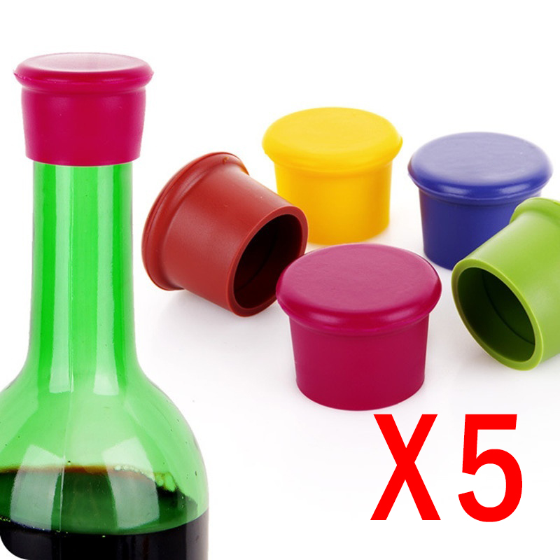Bottle Stopper Set - 5 pz/lotto Strumenti da Bar Bottiglia