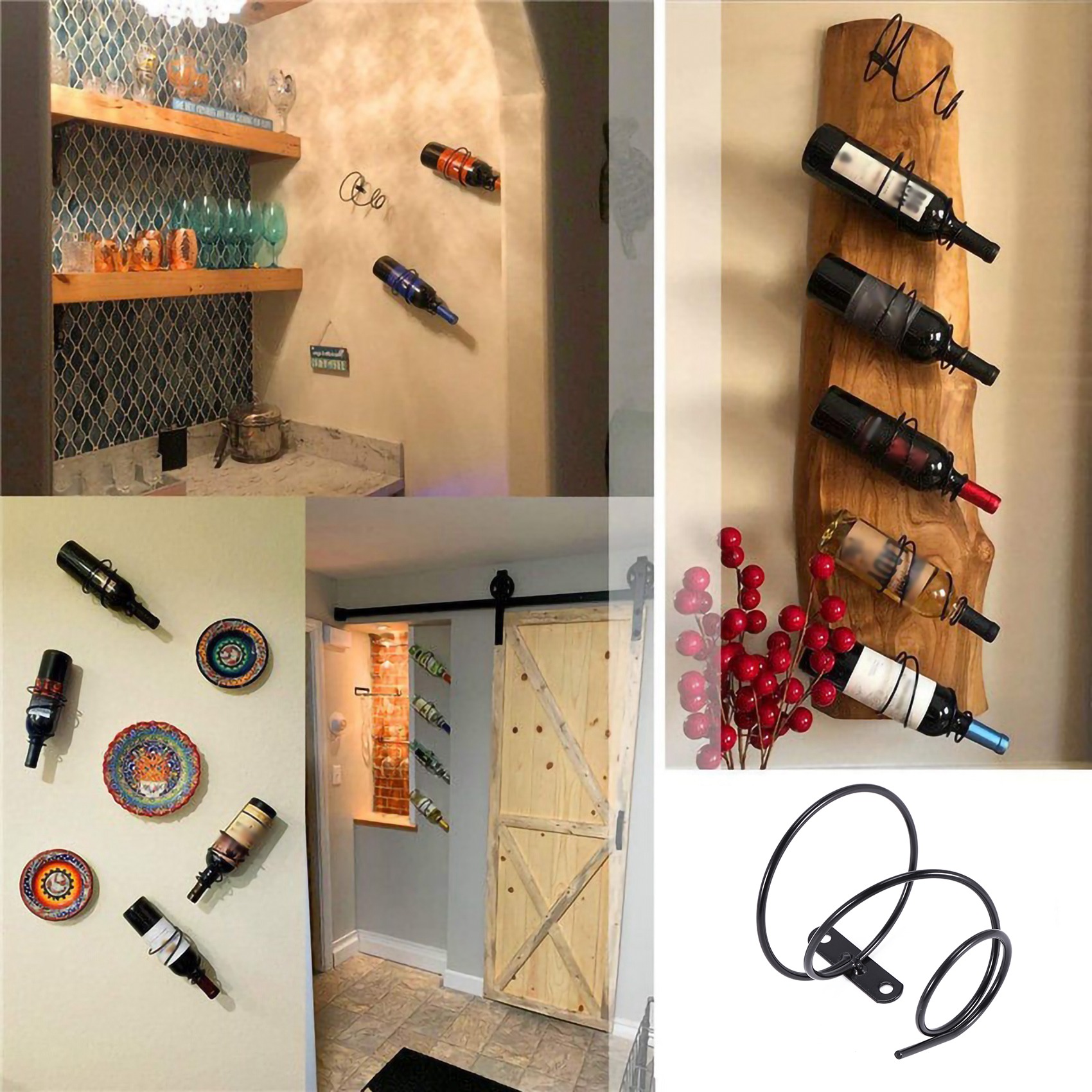 Wine Rack Wall Mount - Consegna in 24 Ore, Set di
