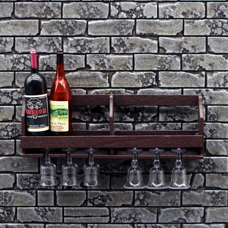 Wine Rack Wall Mount - 1 Set Simulazione di casa delle