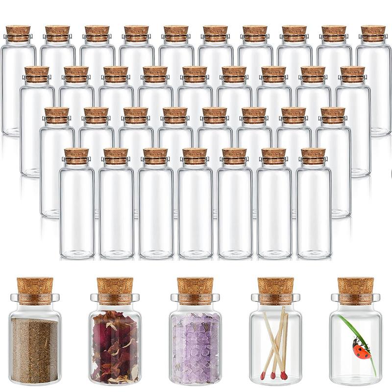Bottle Stopper Set - 10 pezzi bottiglie di vetro piccole