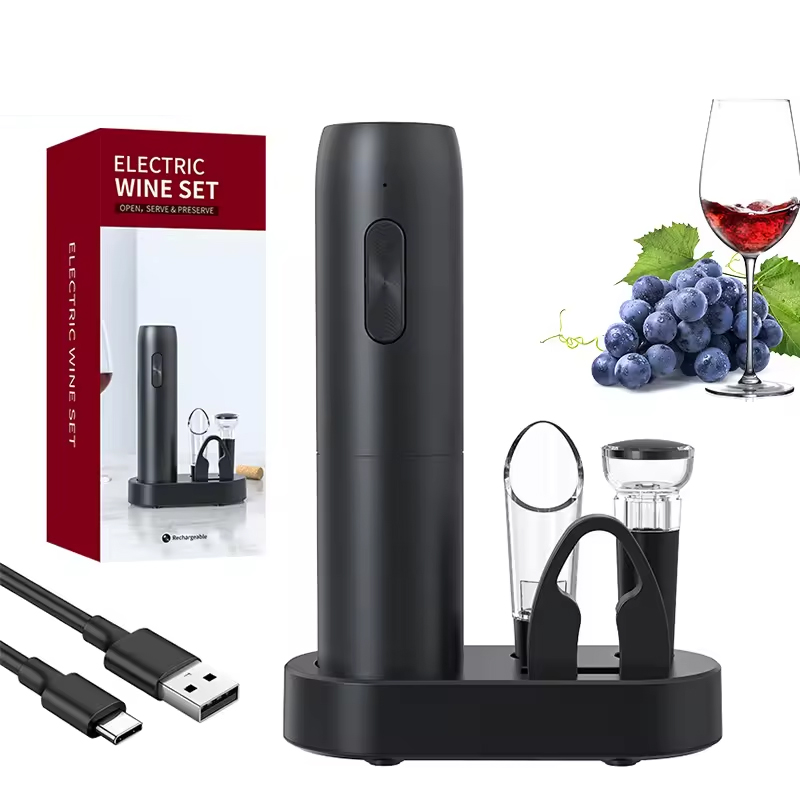 Wine Beer Opener - Set apribottiglie elettrico 4 in 1