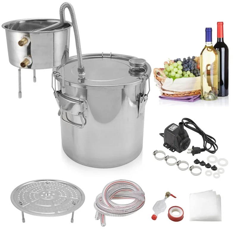 Wine Beer Distillation - Distillatore per Alcol da 22L, Kit