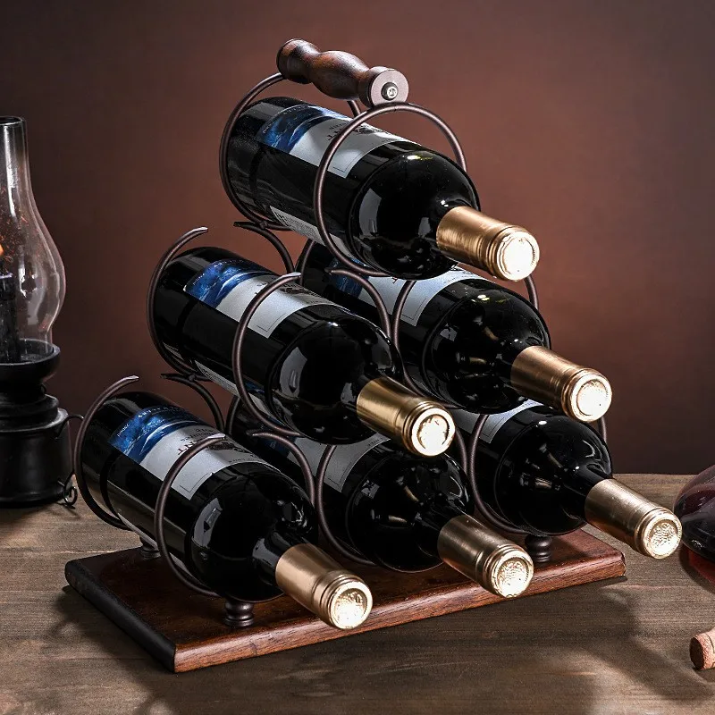 Wine Rack Wall Mount - Portabottiglie creativo per vino rosso Decorazione