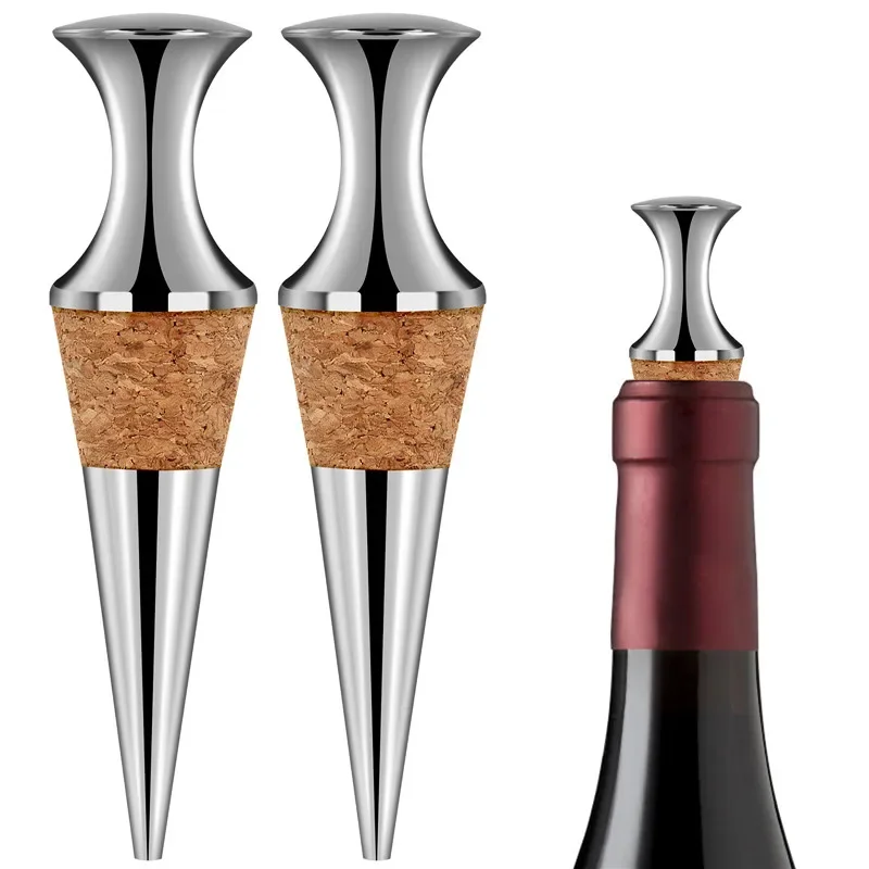 Bottle Stopper Set - Tappi per Bottiglie Portatili in Metallo,