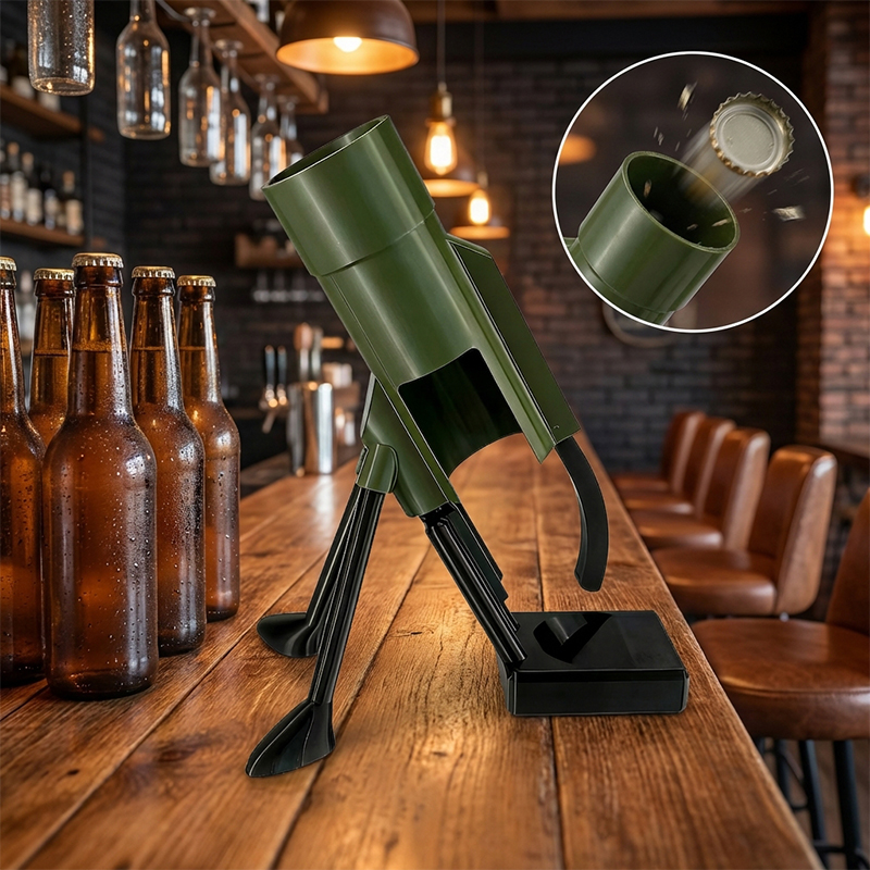 Wine Beer Opener - Apribottiglie a pressione Mortar Beer, regalo