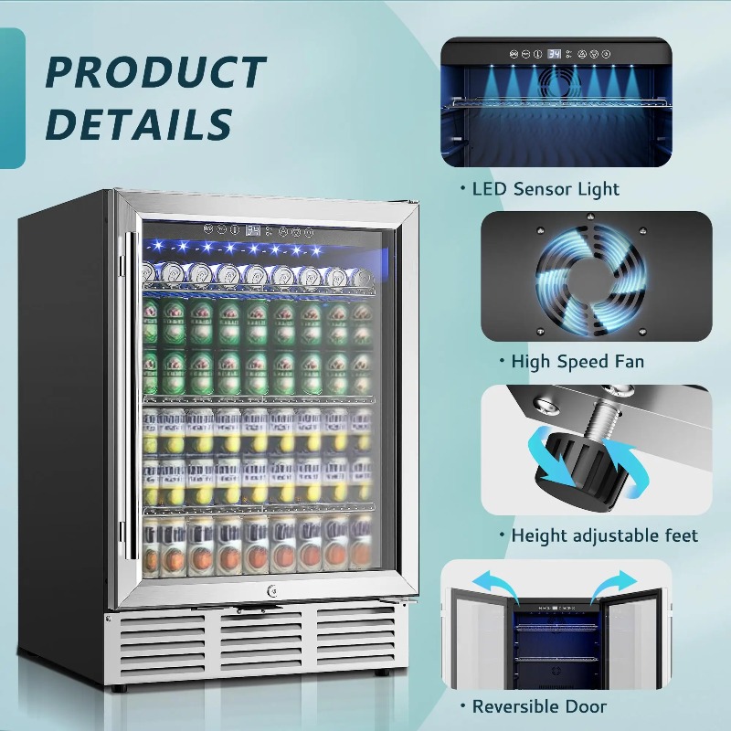 Frigorifero per bevande 24 pol - Wine Beer Fridge Under Counter recensione e prezzo