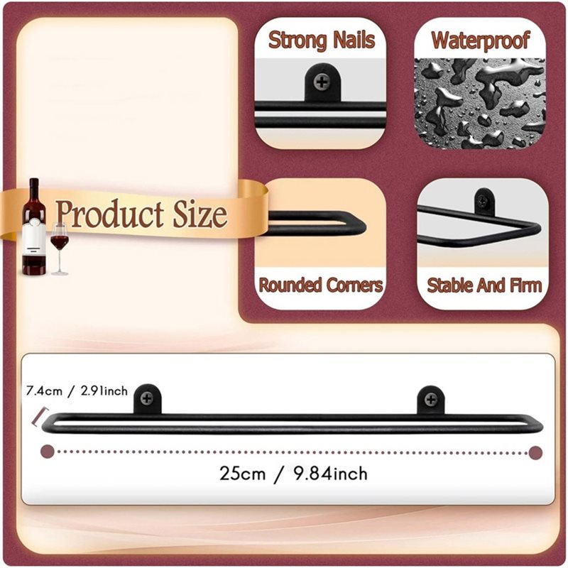 AB66-6 Portabottiglie da Paret - Wine Rack Wall Mount recensione e prezzo
