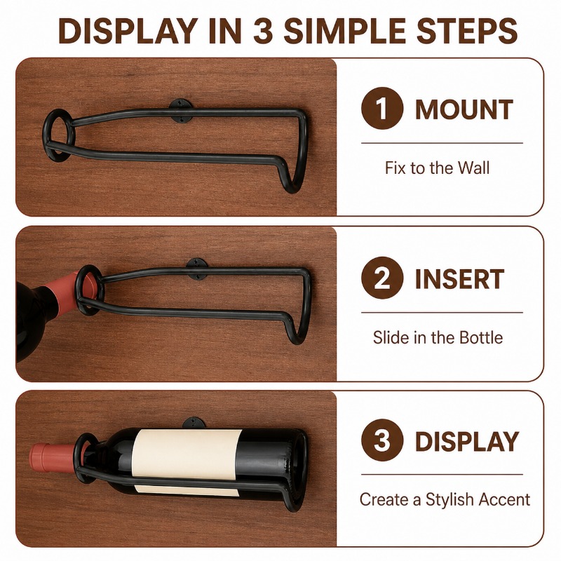 Portabottiglie da Parete in Me - Wine Rack Wall Mount recensione e prezzo