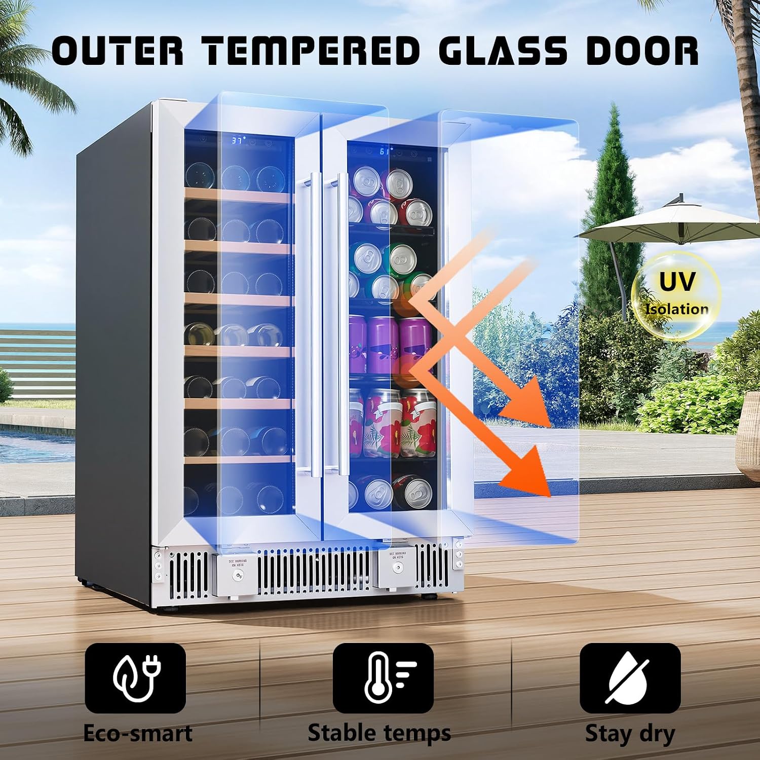 Frigorifero per Bevande, Frigo - Wine Beer Fridge Under Counter recensione e prezzo