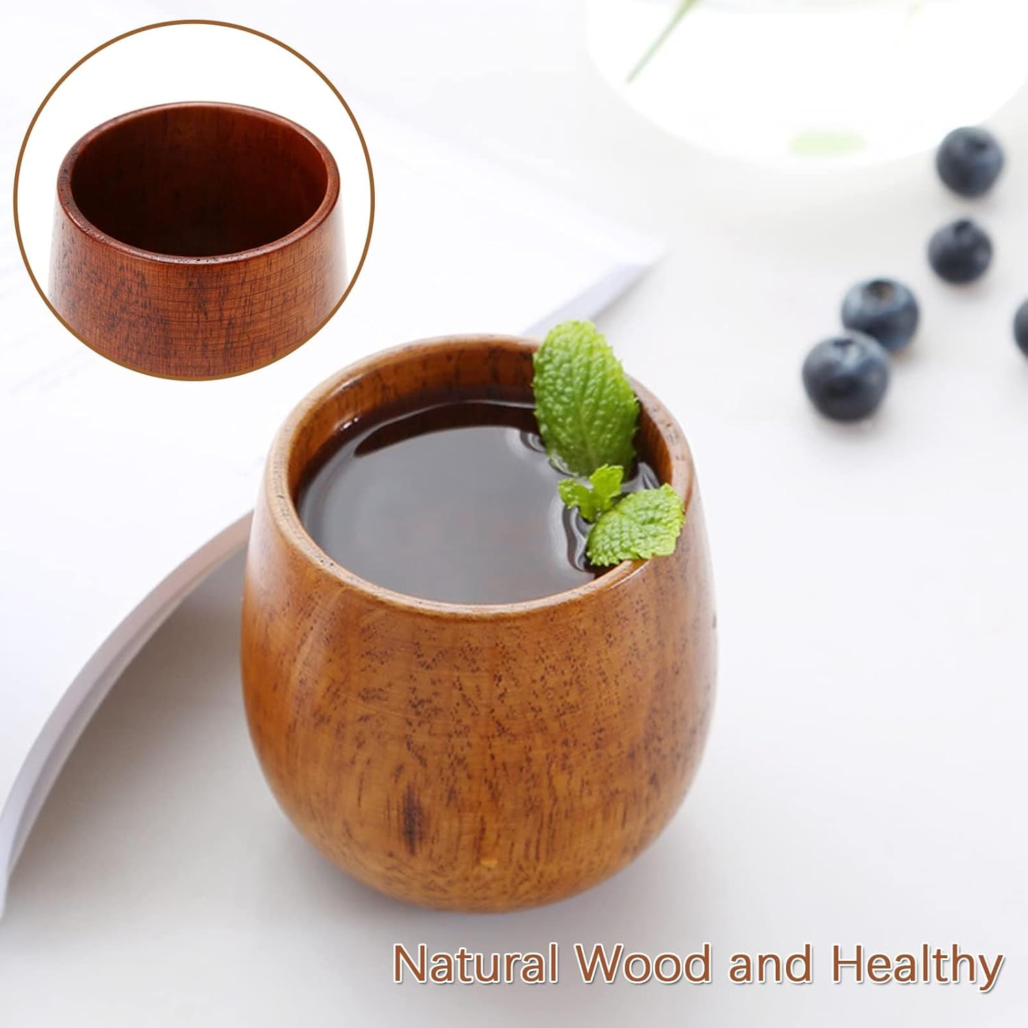 Tazze da tè in legno Tazza da  - Wine Beer Coffee Drink recensione e prezzo