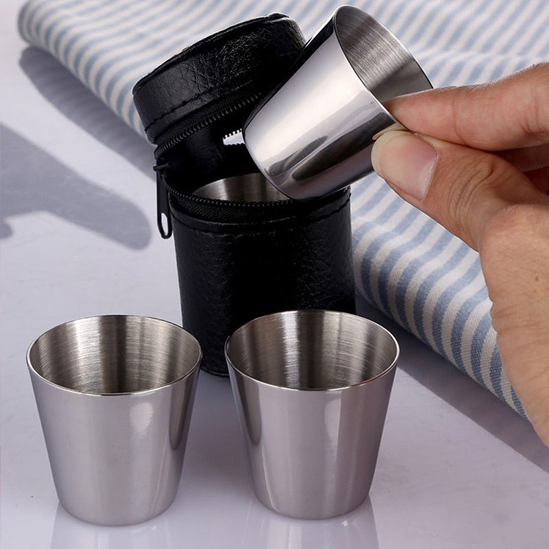 4/6 pezzi tazze in acciaio ino - Wine Beer Glass Set recensione e prezzo