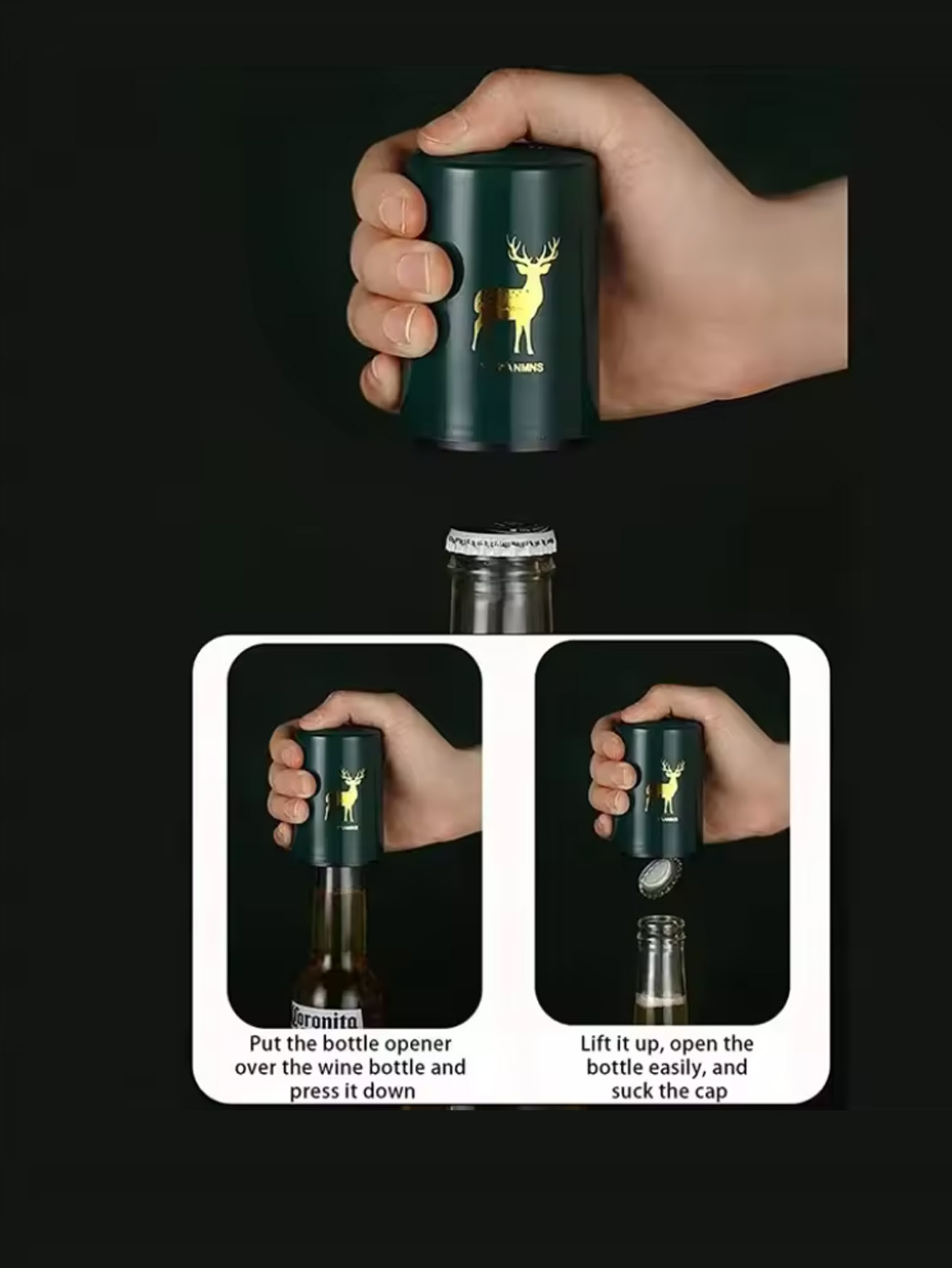 1 pz apribottiglie automatico  - Wine Beer Opener recensione e prezzo