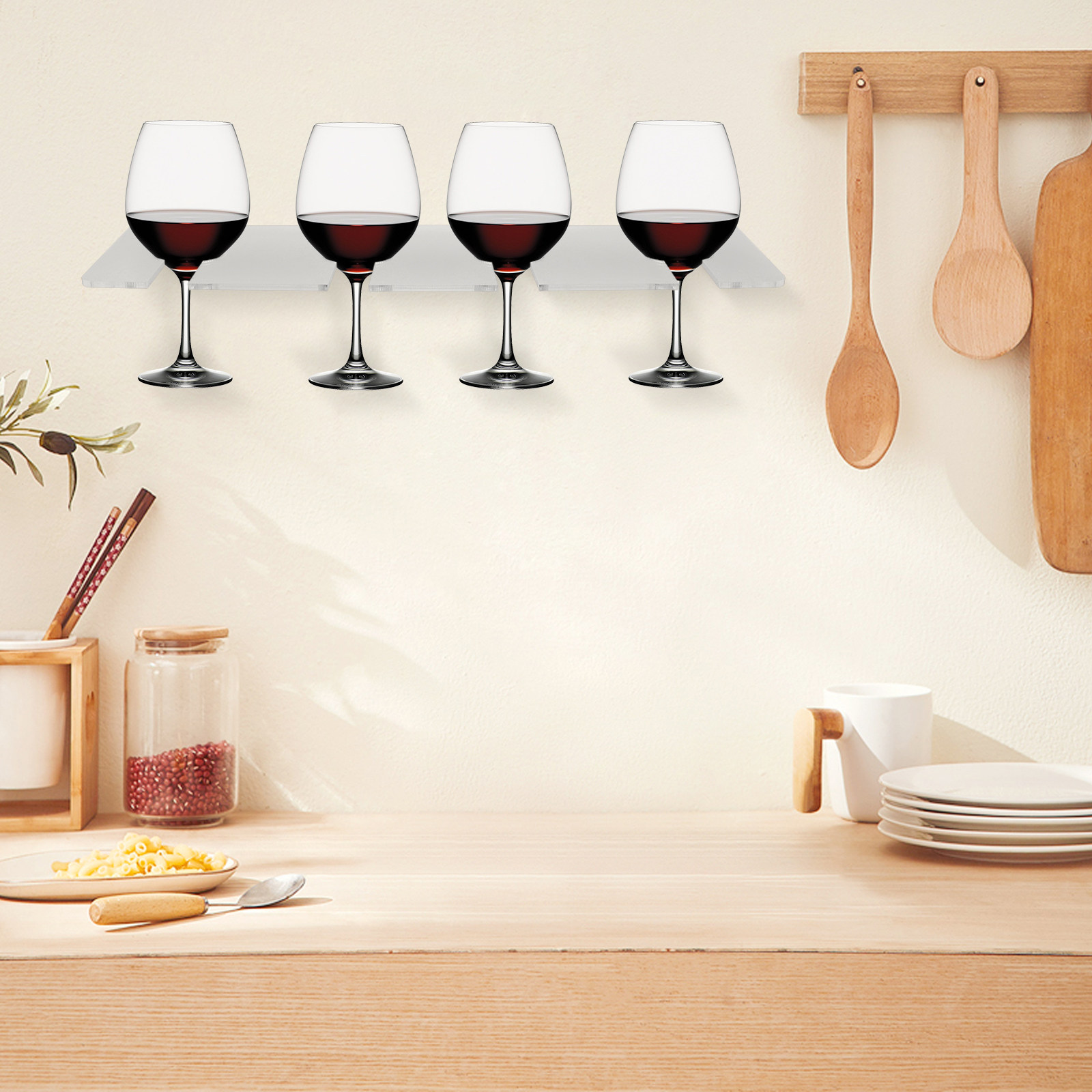 2 Pezzi Porta Bicchieri da Vin - Wine Rack Wall Mount recensione e prezzo