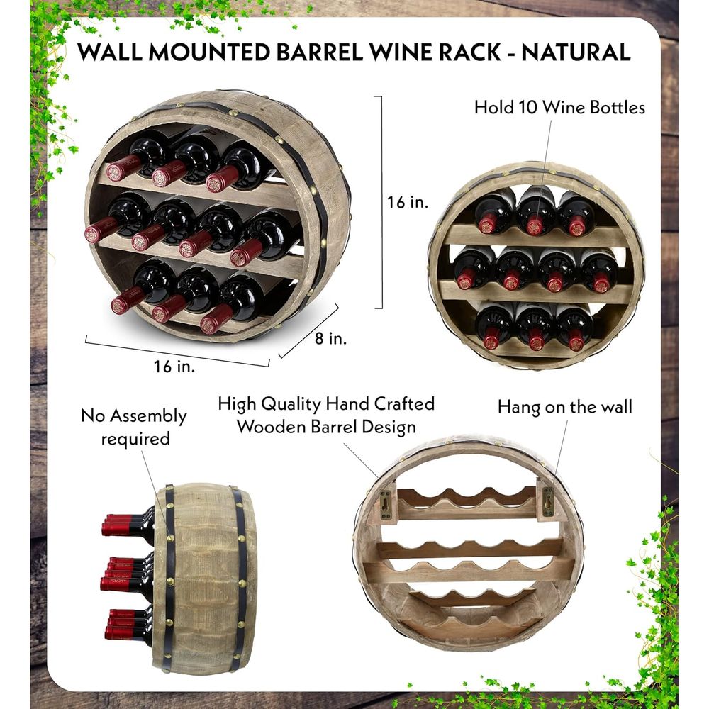 Portabottiglie da Parete Indus - Wine Rack Wall Mount recensione e prezzo