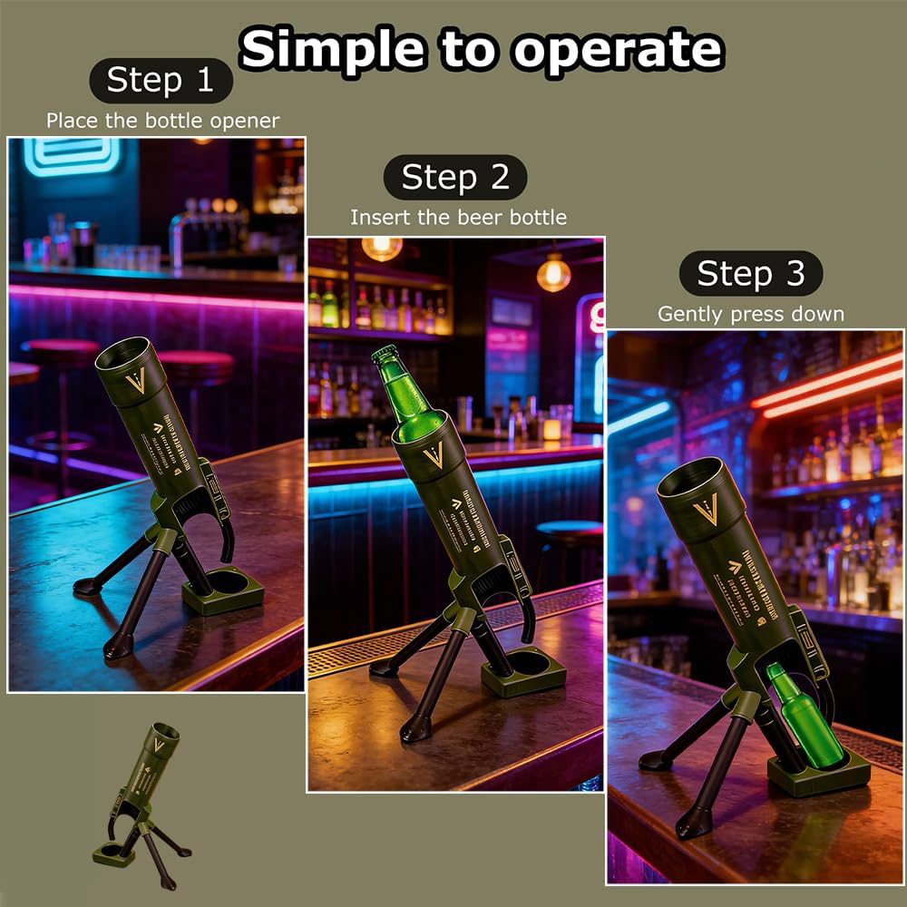 Apribottiglie a mortaio per bi - Wine Beer Opener recensione e prezzo