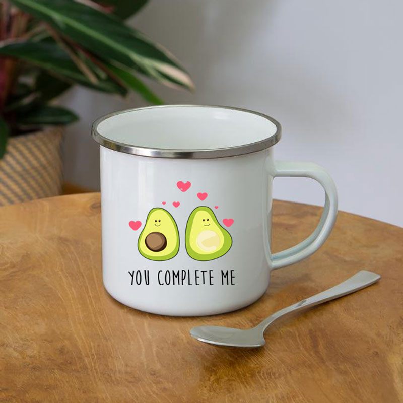 Cartoon You Complete Me Avocad - Wine Beer Coffee Drink recensione e prezzo