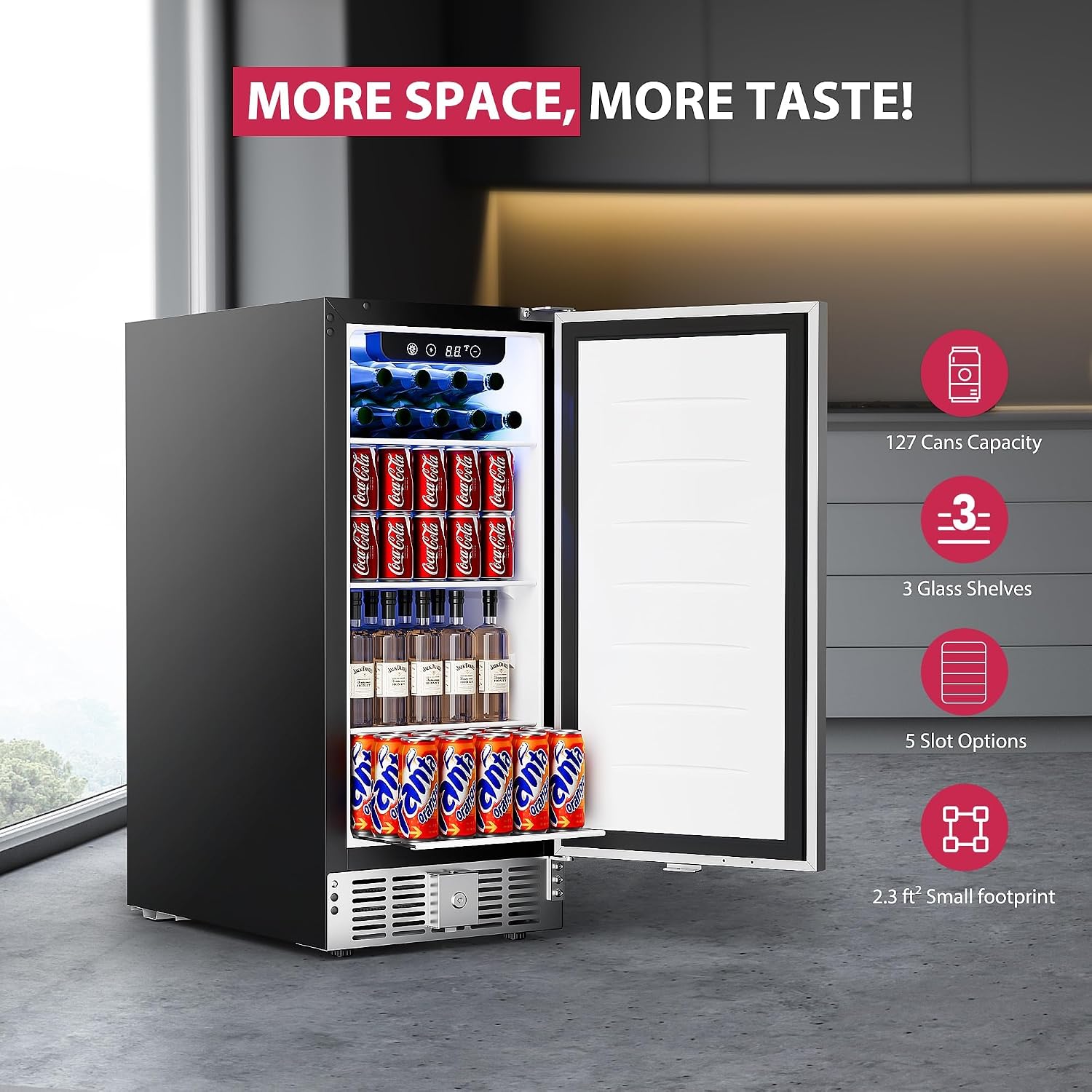 Frigorifero per Bevande da 15  - Wine Beer Fridge Under Counter recensione e prezzo